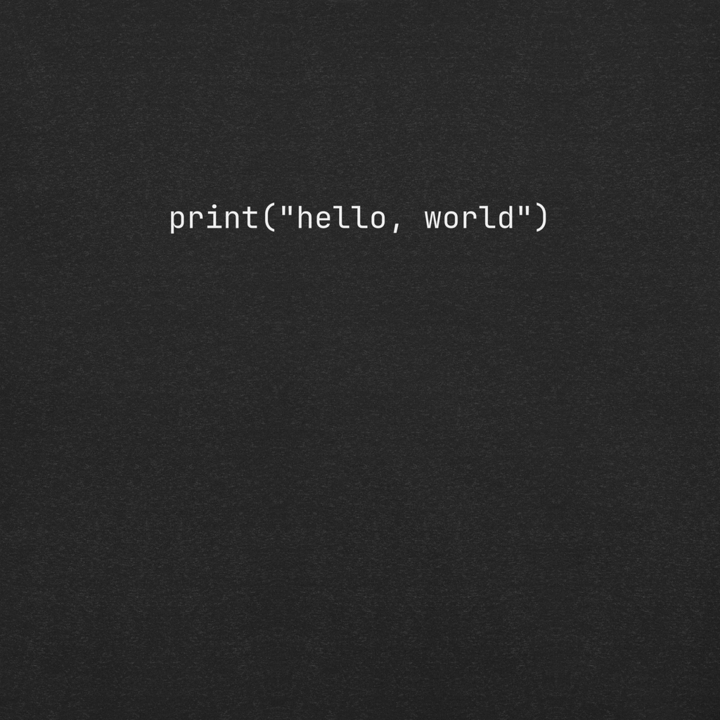 hello, world T-shirt