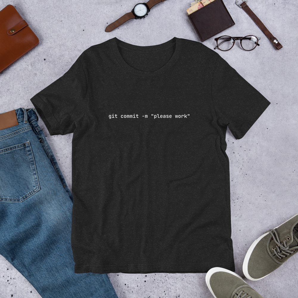 git commit -m "please work" T-shirt